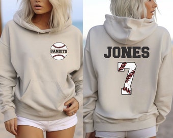 custom baseball Father, baseball mom dad hoodie, team number baseball hoodie, player name hoodie, family baseball, baseball birthday hoodie