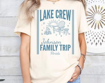 Personalized Lake Life T Shirt, Custom Family Reunion Tee, Matching Summer Vacation Shirt, Lake Trip Gift