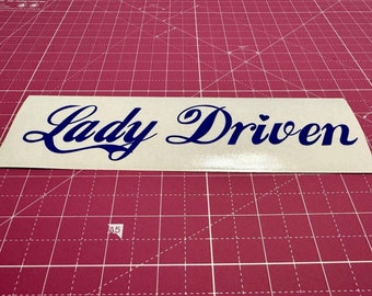 Adesivo "Lady Driven"