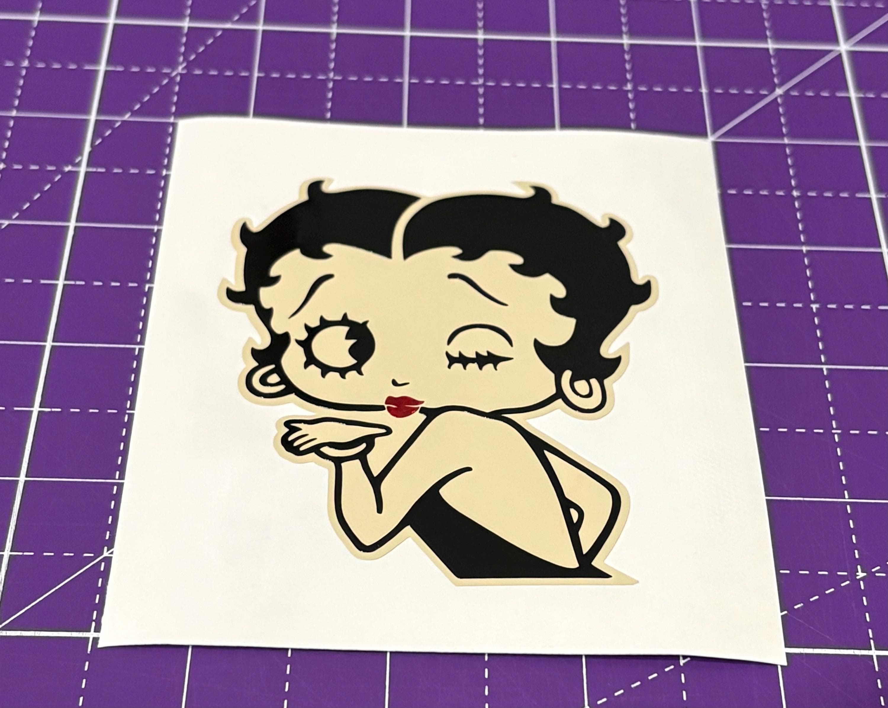 Betty Boop Blowing Kiss Car Window Decal Vinyl Die Cut Laptop Truck Sticker Betty Boop Blowing Kiss Car Window Decal Vinyl Die Cut Laptop Truck Sticker