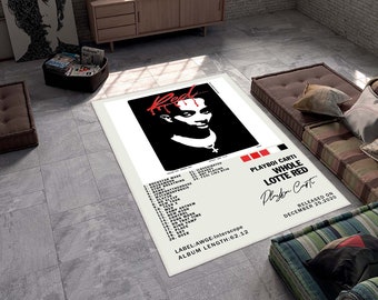 Playboi Carti Album Cover Rug,Album Cover Rug,Area Rugs,Rugs For Living Room,Whole Lotta Red Album Cover Rug.Indoor Rug.Album Cover Poster