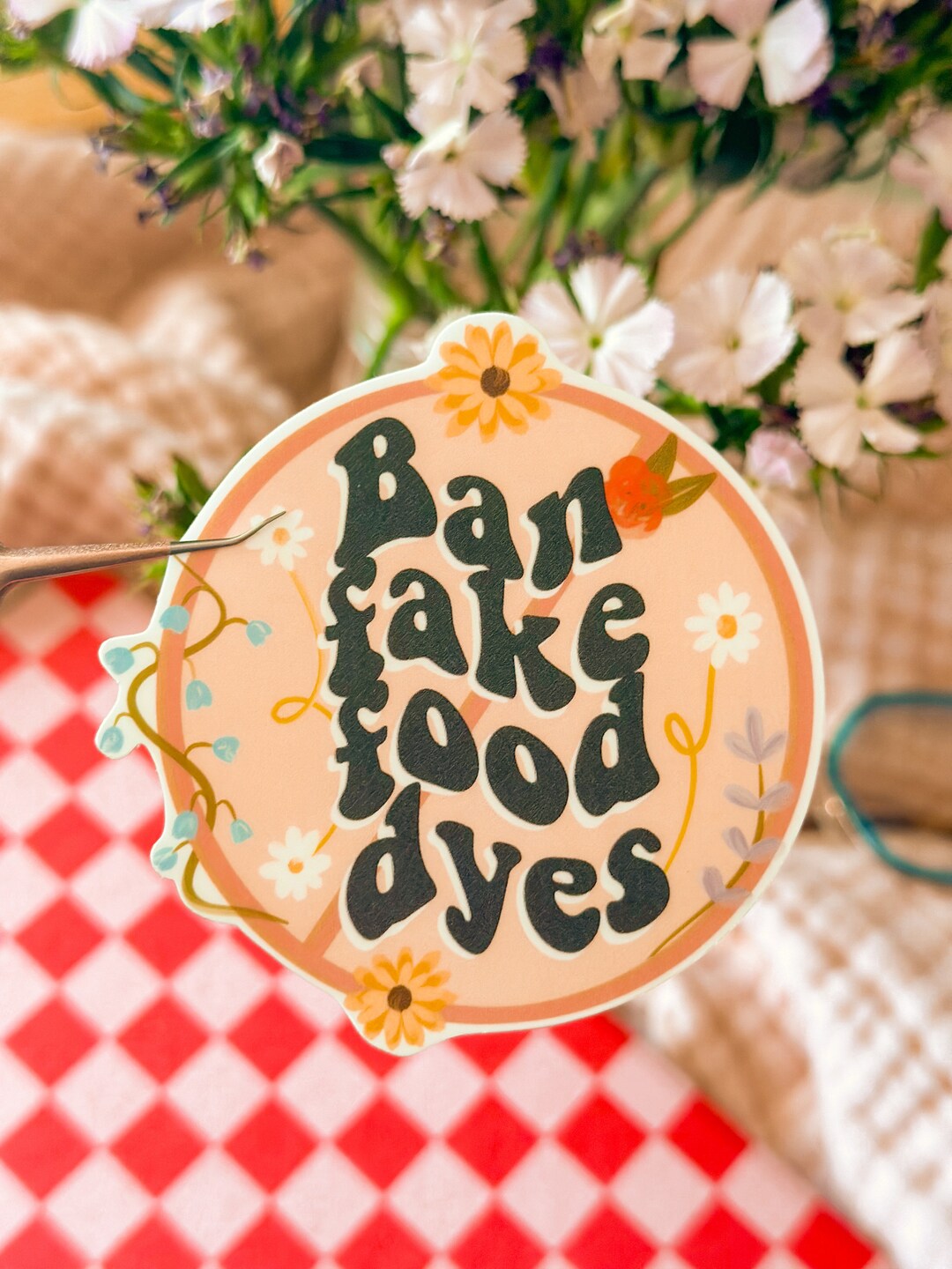 Crunchy Mama Ban Food Dyes Sticker Etsy
