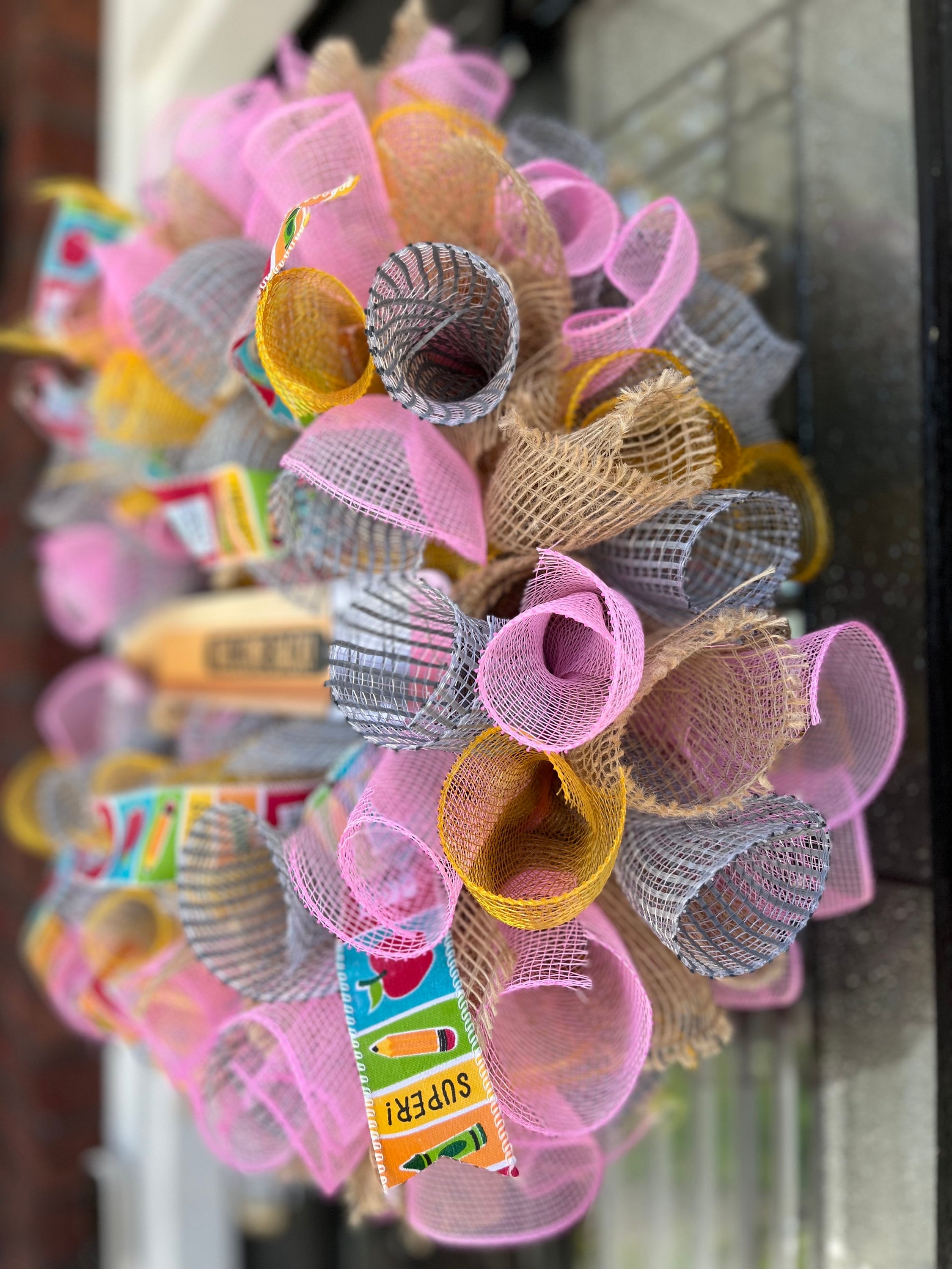 Welcome Back to School Wreath | Teacher Wreath |teacher Classroom Door ...