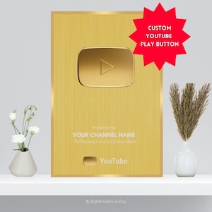 Copper Play Button - 50,000 Subs 