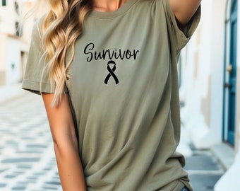 Women's Survivor Cancer Shirt, Cancer Survivor, Cancer Fight, Fight Cancer shirt, Cancer Gift, Inspirational Cancer Shirt