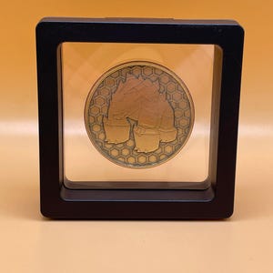 Tztok-jad - Runescape Brass Coin of Fiery Triumph (double-sided)