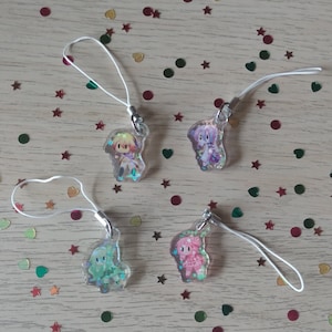 Project Sekai Colorful Stage WonderlandsxShowtime Mini Holographic Keychains