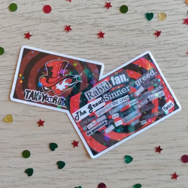 Persona 5 Calling Card Holographic Vinyl Sticker