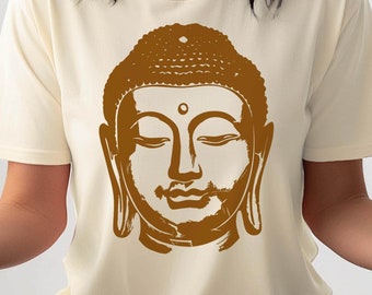 Buddha Head T-Shirt: Spiritual Graphic Tee