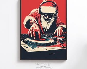 ノース ポール ディスコのサンタ DJ - Etsy 日本