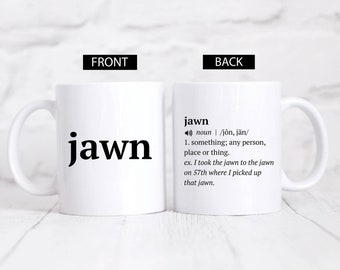 Taza de Jawn, Filadelfia, regalo del día del padre, Filadelfia, regalo de Filadelfia, regalo para hijo, divertido día del padre, regalo de graduación, Philadelphia Eagles