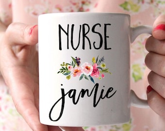 Custom Nurse Mug, Nurse Gifts, Personalized Mug, Gifts for Nurse, Nurse Coffee Mug, Nurse Appreciation, Registered Nurse Mug, Nurse Cup