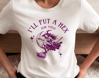 Halloween Witch Hex Shirt, Halloween Witch Shirt, Halloween Gift, Women Halloween Shirt, Spooky Season Shirt, Fall Shirt, Cute Halloween Tee