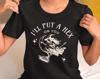 Comfort Colors, Witch Halloween t-shirt, Womens Halloween t-shirt, Spooky Witch Shirt, Salem Shirt, Spooky Season t-shirt, witch shirt