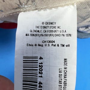 Disney Pluszowy Niebieski Elvis Presley Lilo i Stich Pluszowa Gitara Rock N Roll Ekskluzywna zdjęcie 8