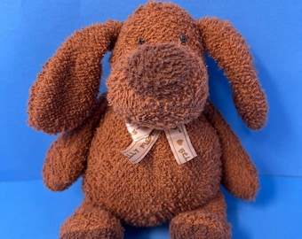 Peluche Prestige Belly Flops Ditto Dog, 15 cm, in spugna marrone, modello 2447