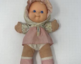 Vintage Fisher Price 1988 Puffalump Puppy Dog Pink Blue White Baby