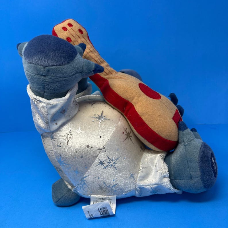 Disney Pluszowy Niebieski Elvis Presley Lilo i Stich Pluszowa Gitara Rock N Roll Ekskluzywna zdjęcie 6