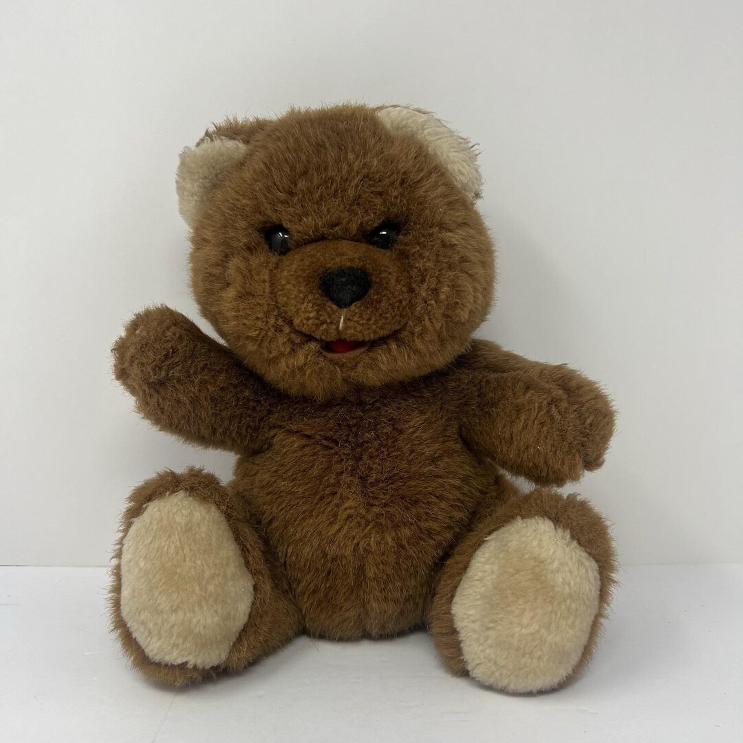 Vintage Cuddle Wit Brown Teddy Bear Plush 10" Stuffed Animal - Etsy