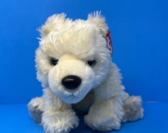 Peluche vintage Ty Classic Iceberg Orso Polare 45 cm Bianco 1998 con Etichette