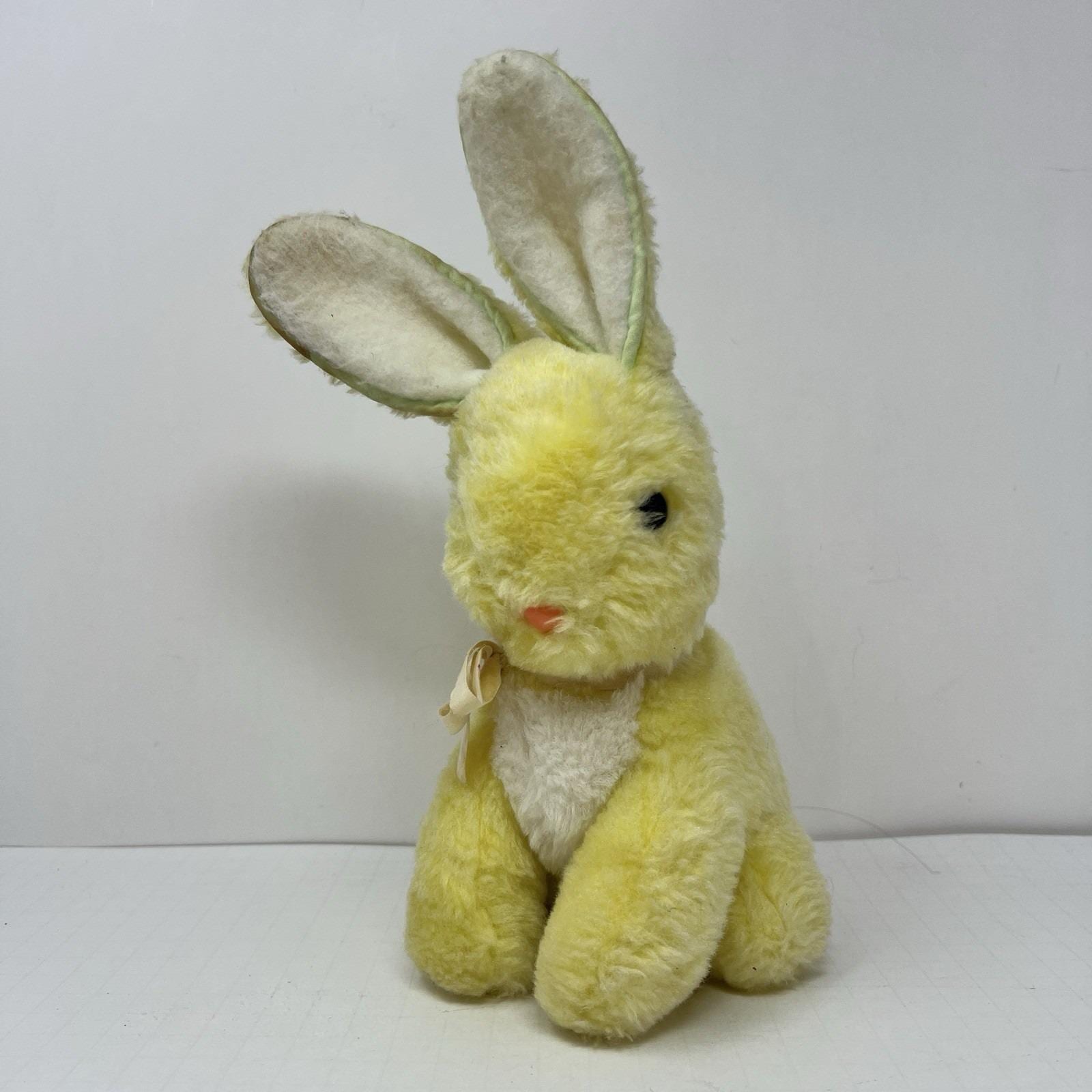 ヴィンテージ イエローバニー Vintage Yellow Bunny Plush - Etsy