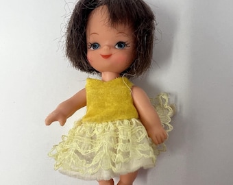 Kolekcjonerska figurka-zabawka w stylu vintage, miniaturowa lalka-niemowlę, 3 cale, Hongkong, lata 60. XX wieku