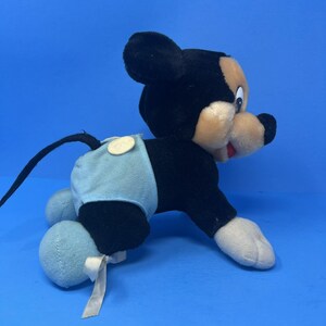 ディズニー ベビー ミッキーマウス ぬいぐるみ 10インチ ハイハイポーズ ヴィンテージぬいぐるみ 1984年製。 画像 9