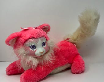 ハズブロ キティサプライズ ぬいぐるみ ピンク ホワイト キャット ヴィンテージ 90年代 ラバーフェイス ぬいぐるみ
