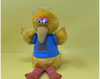Hasbro Softies Big Bird Pluszowa zabawka 7" Vintage Sesame Street Stuffed Animal Hasbro