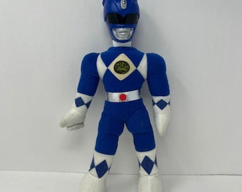 Mighty Morphin Power Rangers Action Pal 11-calowy niebieski Ranger Vintage 1993 pluszowy