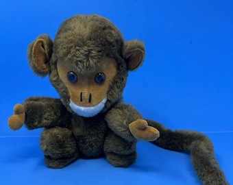 Vintage Dakin Plüschtier Long Tail 1970er Jahre Affe Plüschtier Stofftier Spielzeug