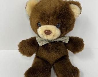 Pluszowy brązowy miś Vintage Animal Fair 15 cm, wypchany, kolekcjonerski zwierzak z lat 70.