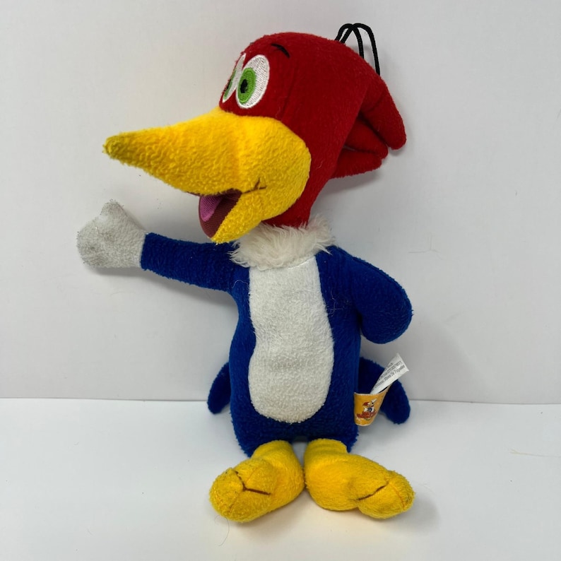 Universal Studios Woody Woodpecker Plush Toy sounds 11" Cartoon Animated Bird image 1