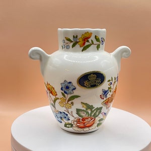 2 AYNSLEY VASES - Cottage Garden-  Lovely set of two vases - Fine English Bone China
