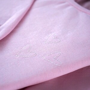 Dainty Heart Embroidery Design Valentines Crewneck Embroidered Crewneck Sweatshirt for Women