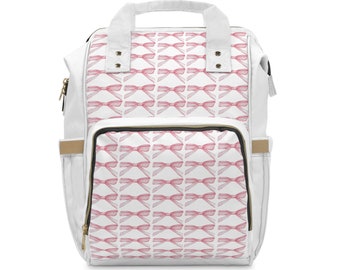 Multifunctional Diaper Backpack with bows design