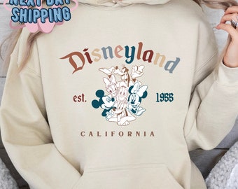 Disneyland California 2024 Sweatshirt, Disneyland Hoodie, Disney World Trip Sweatshirt,Disney Vacation,Disney Friends,Matching Family Hoodie