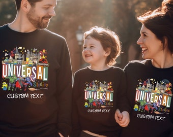 Vintage Universal Studios Sweatshirt, Universal Studios Family Vacation 2024, Universal Studios Trip, Family Trip Top, 2024 Vacation Hoodie