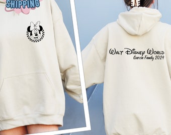 Custom Disney Family Matching Sweatshirt, Family Disney Vacation, Disneyland Hoodie, Disney World Trip,Magic Kingdom Sweatshirt,Family Name