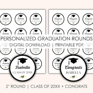 Personalized Graduation Stickers – Class of 2026 & Congrats | Custom ...