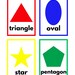 Printable Shapes Flashcards for Toddlers and Preschoolers Early ...