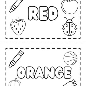 Color Aid Sheets Coloring Pages Printable | 11 Colors Half Sheets | Learning Colors and ...