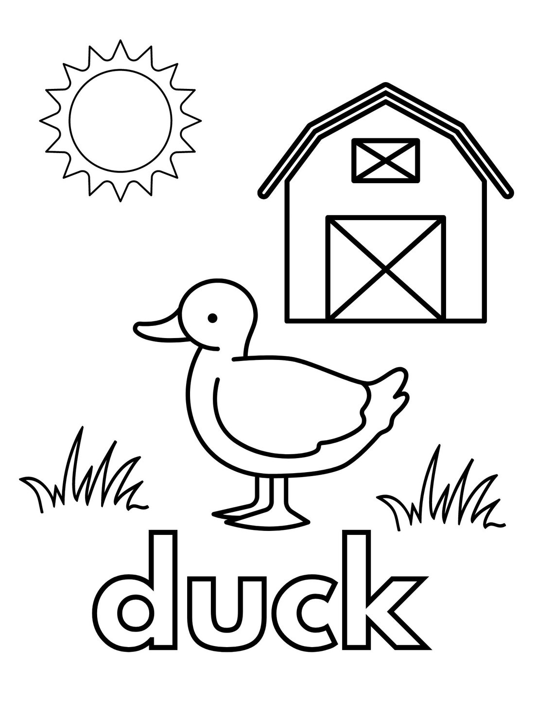 PRINTABLE Farm Animals Coloring Pages Farm Animals Theme Fun and Educational 8 Page PDF Instant ...