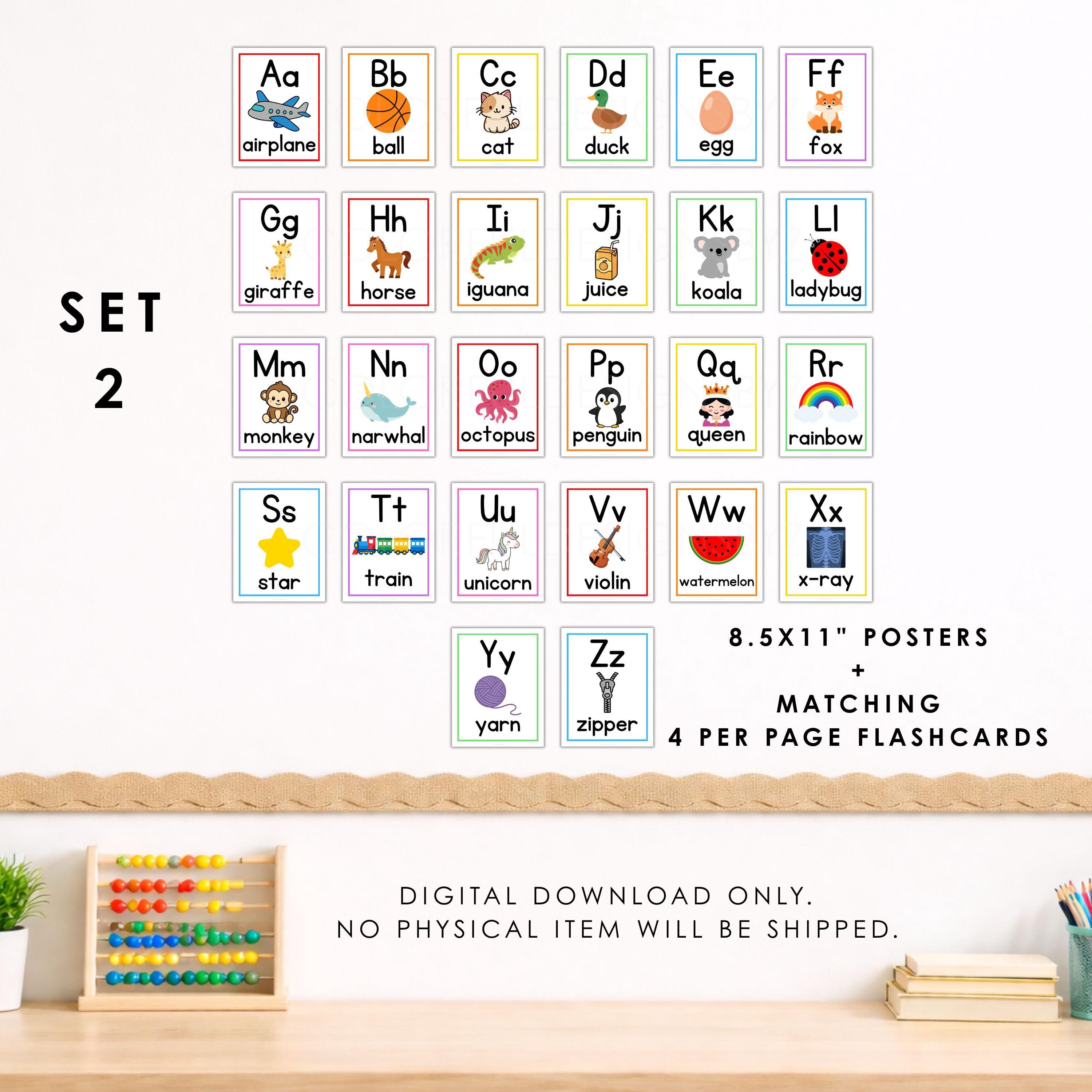 Printable Alphabet Posters | A-Z Classroom Decor | Educational