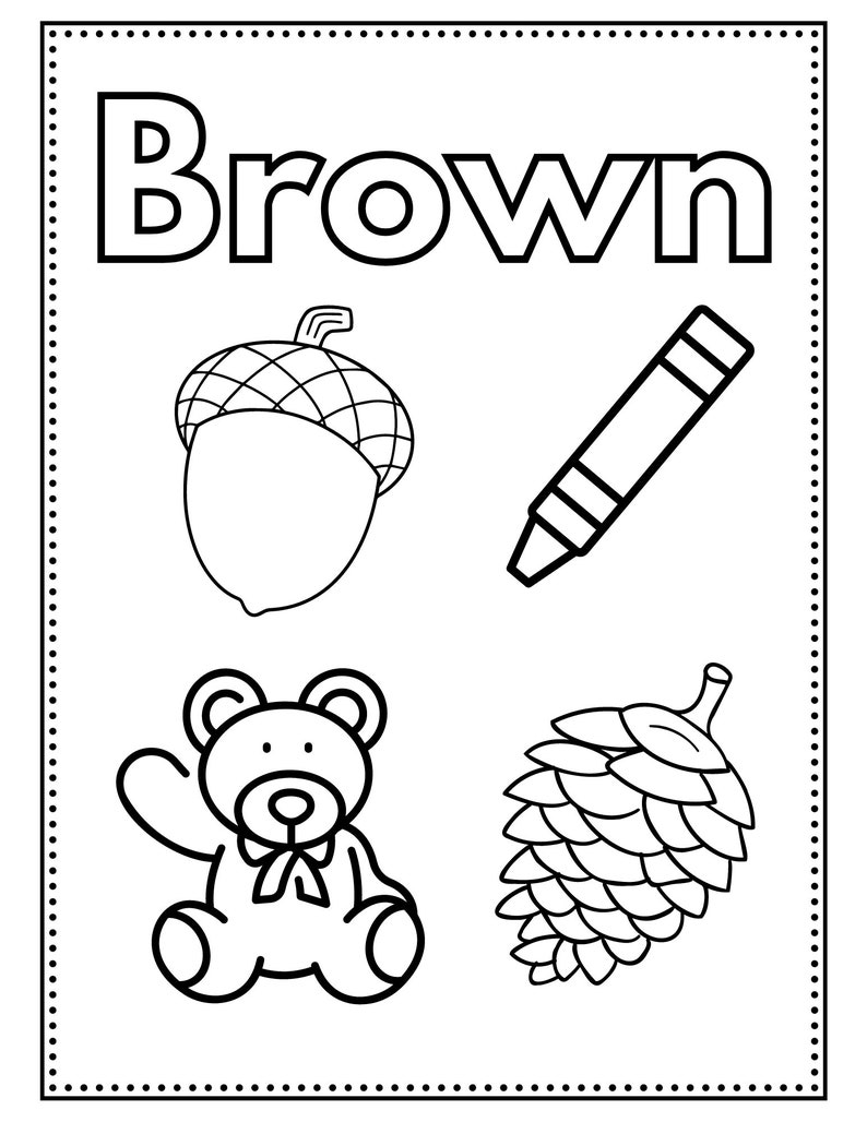 Fun Printable Colors Coloring Pages for Toddlers and Kids Learning ...