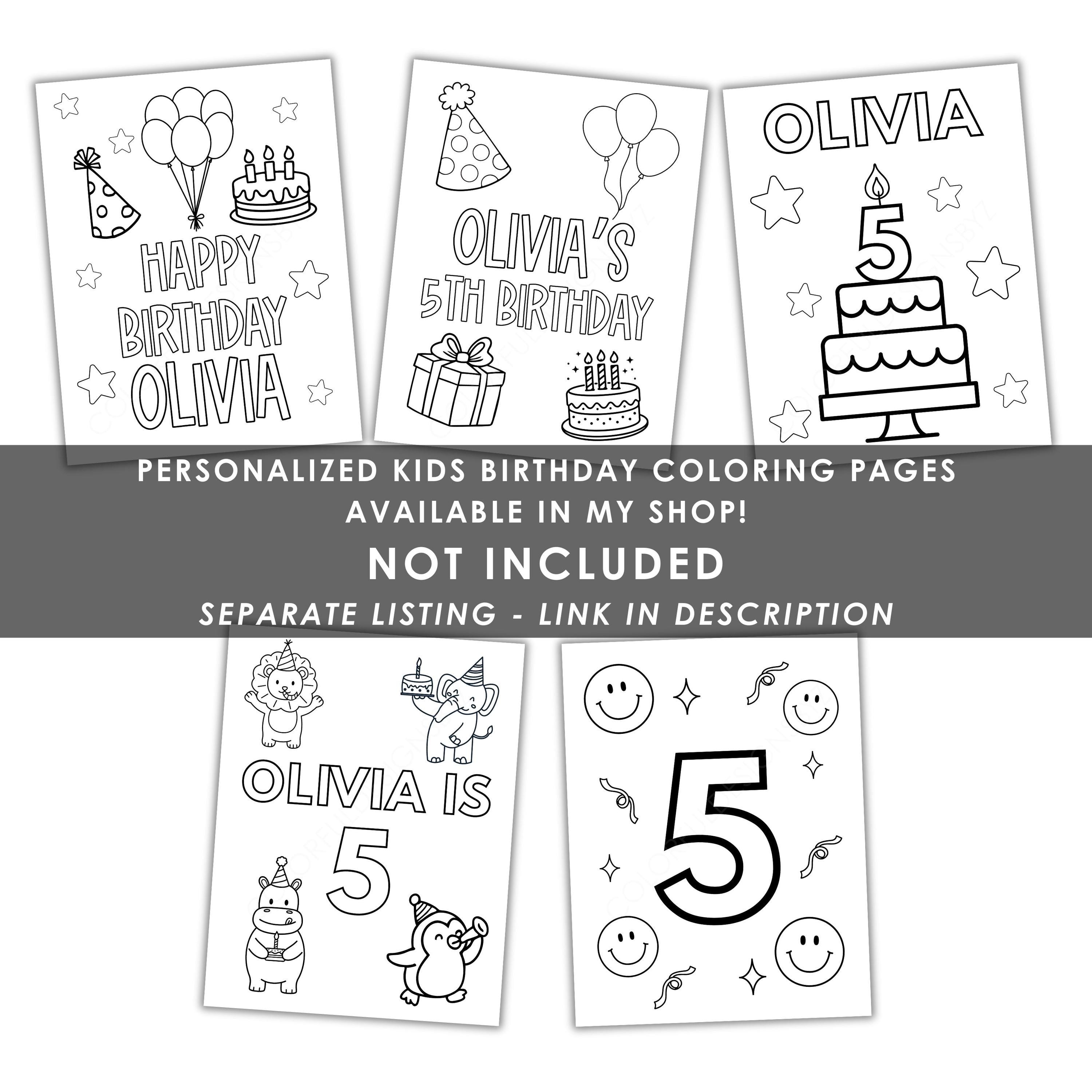 Crayon Coloring Pages for Kids - 10 Colors Printable PDF, 8.5"x11 ...