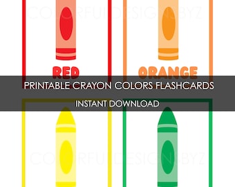 Printable Colors Flashcards For Toddlers And Preschoolers | Early Learning | 11 Colors | 3 Page PDF | Cut Into 11 Cards | PDF Download