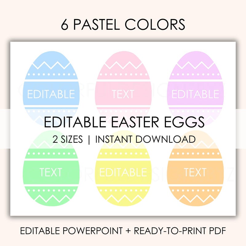 Pastel Easter Eggs - Etsy