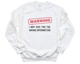 Warnung, ich kann die falschen Informationen geben Sweatshirt, lustiges Shirt Geschenk für Opa, der größte Opa der Welt Sweatshirt