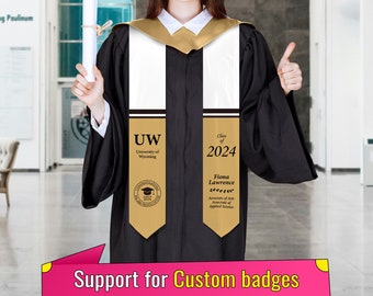 Personalized Graduation Stole,Custom Graduation Sashes,grad gift, gift for graduate, college graduation, class of 2024